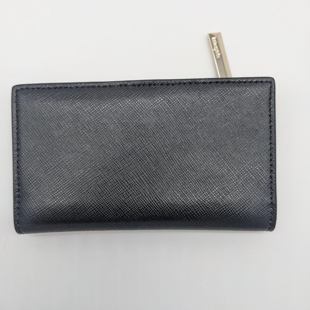 KATE SPADE New York Spencer leather small slim bi-fold women's wallet - BLACK - Picture 2 of 7